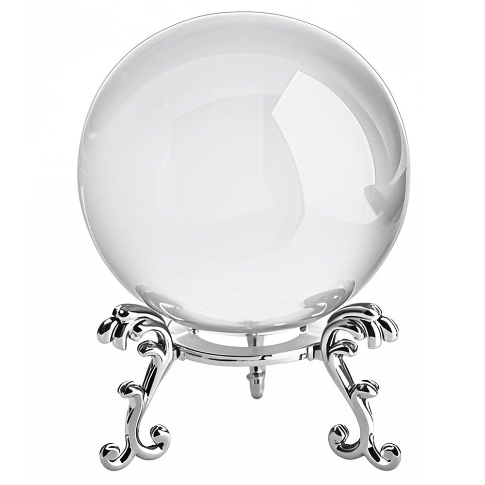 HIBCIGA clear crystal ball 6cm with stand on desk for elegant decor