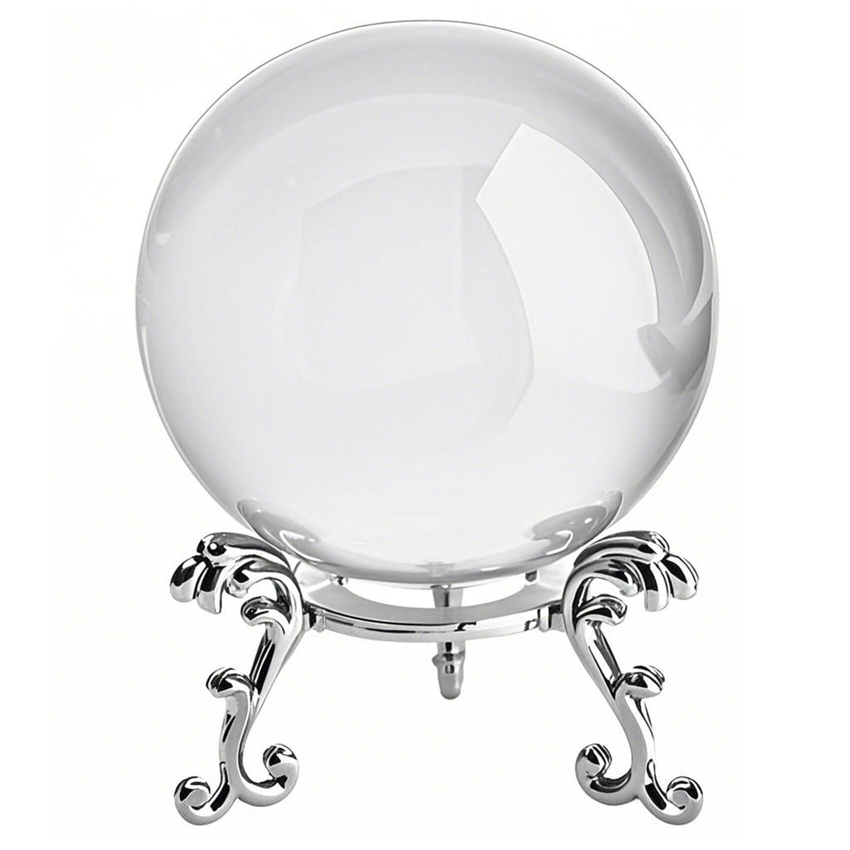 HIBCIGA clear crystal ball 6cm with stand on desk for elegant decor