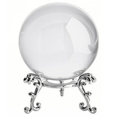 HIBCIGA clear crystal ball 6cm with stand on desk for elegant decor