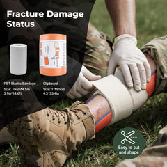 HidroPony IFAK splint usage image illustrating limb stabilization on trail
