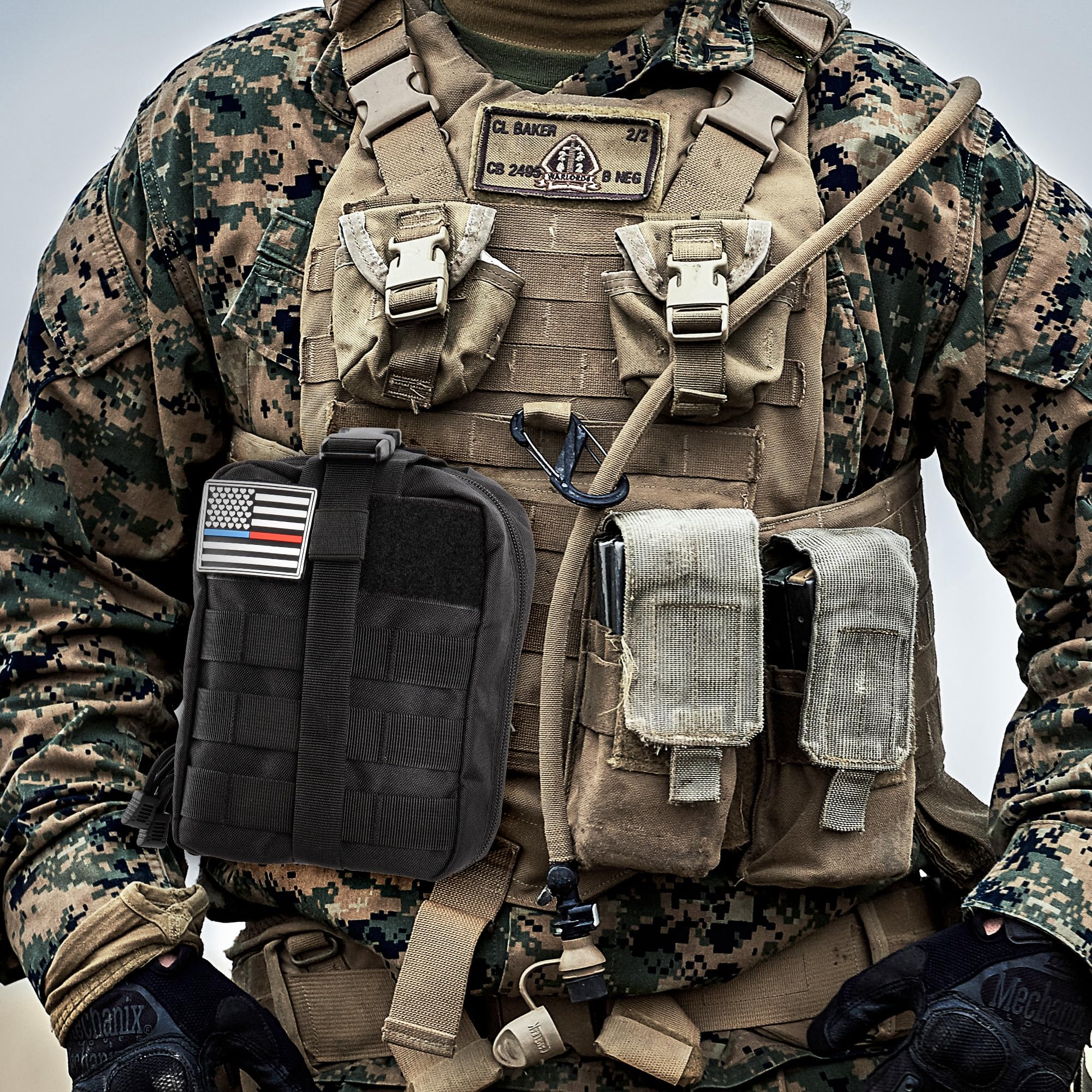 HidroPony IFAK waterproof lining protects contents in wet conditions