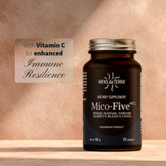 Hifas da Terra Mico-Five capsule spoon dispense supports convenient daily use