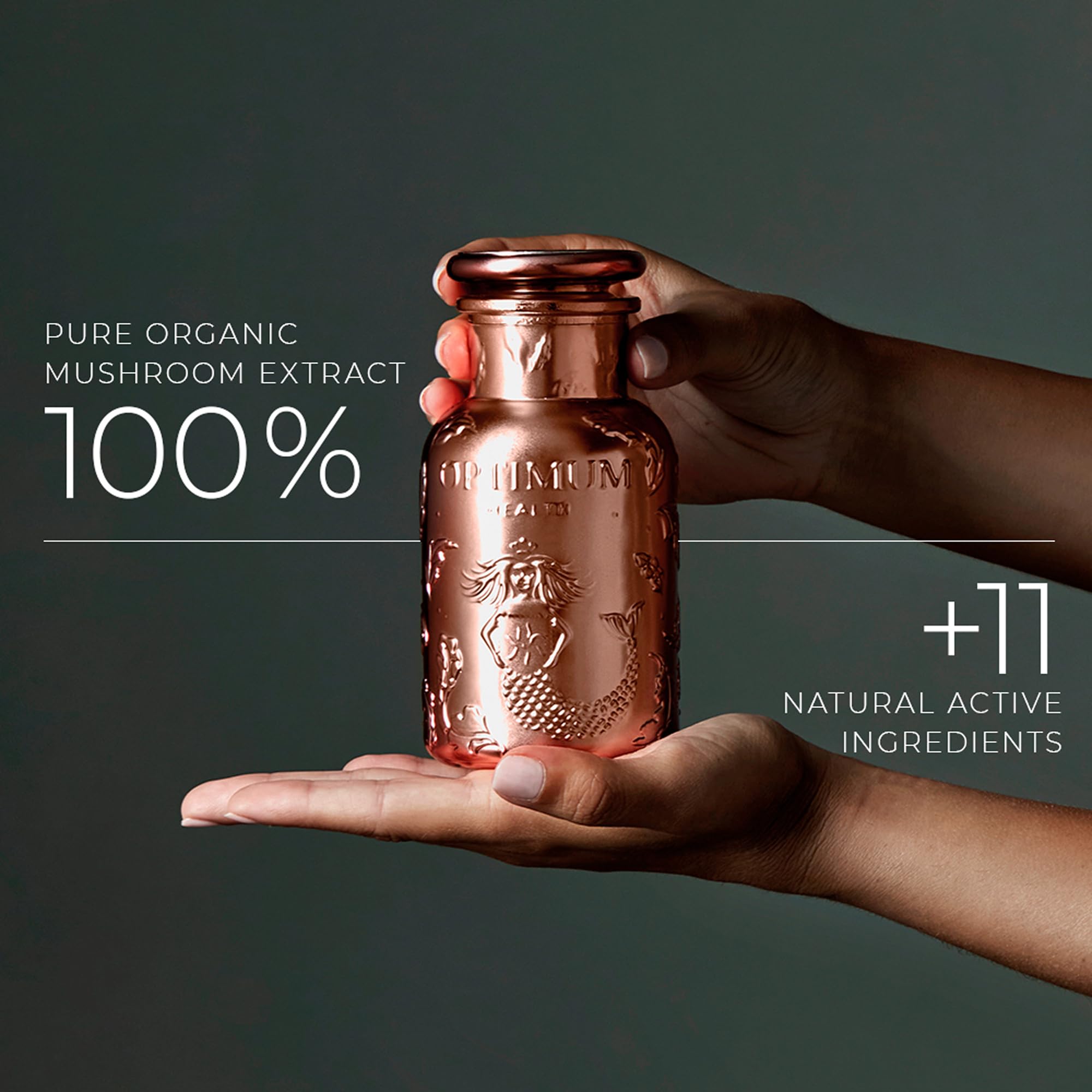 HIFAS DA TERRA premium jar with 60 capsules close-up