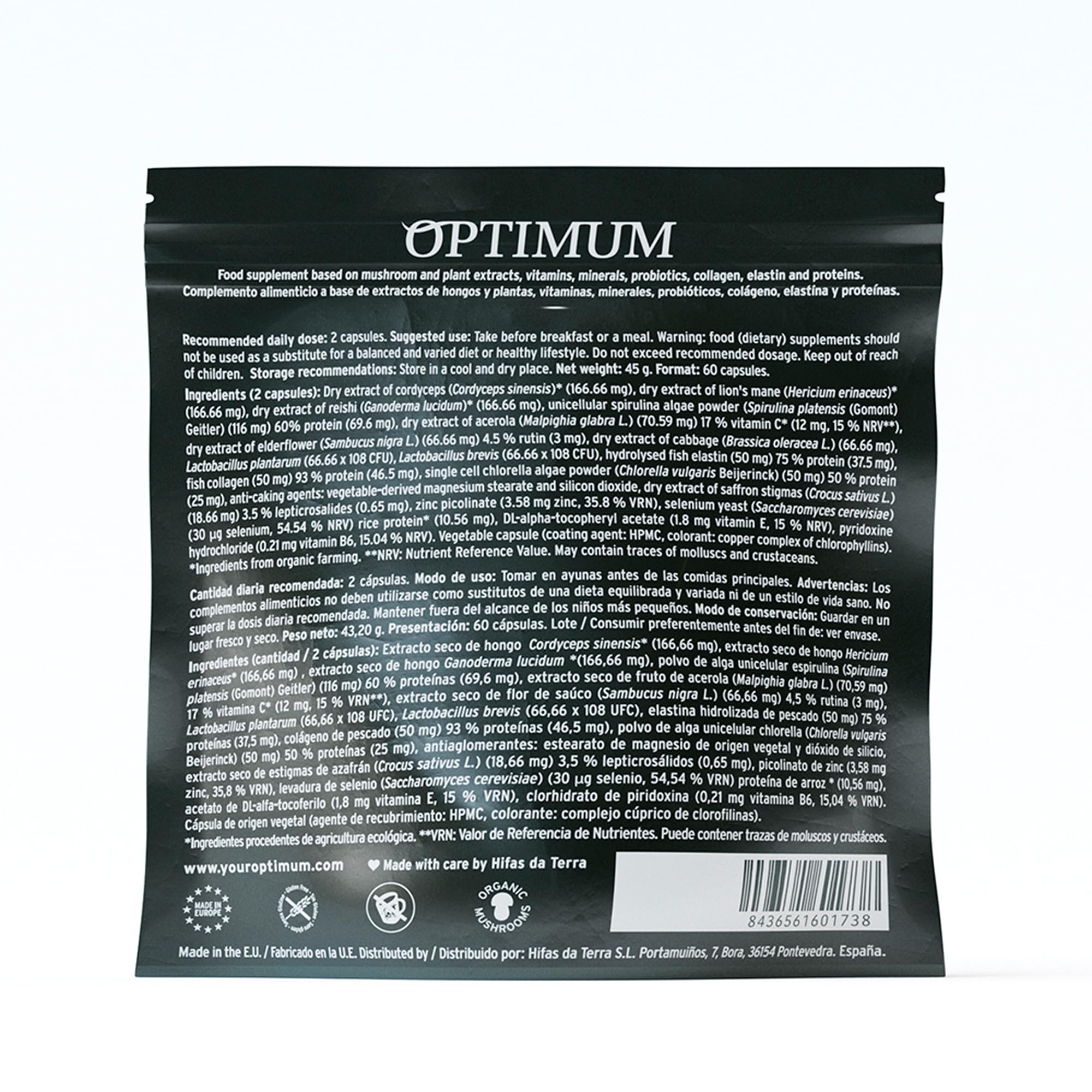 HIFAS DA TERRA women mushroom complex capsules for skin vitality