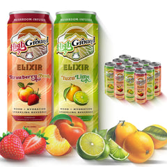 High Ground Elixir variety-pack can with all flavors for easy sipping