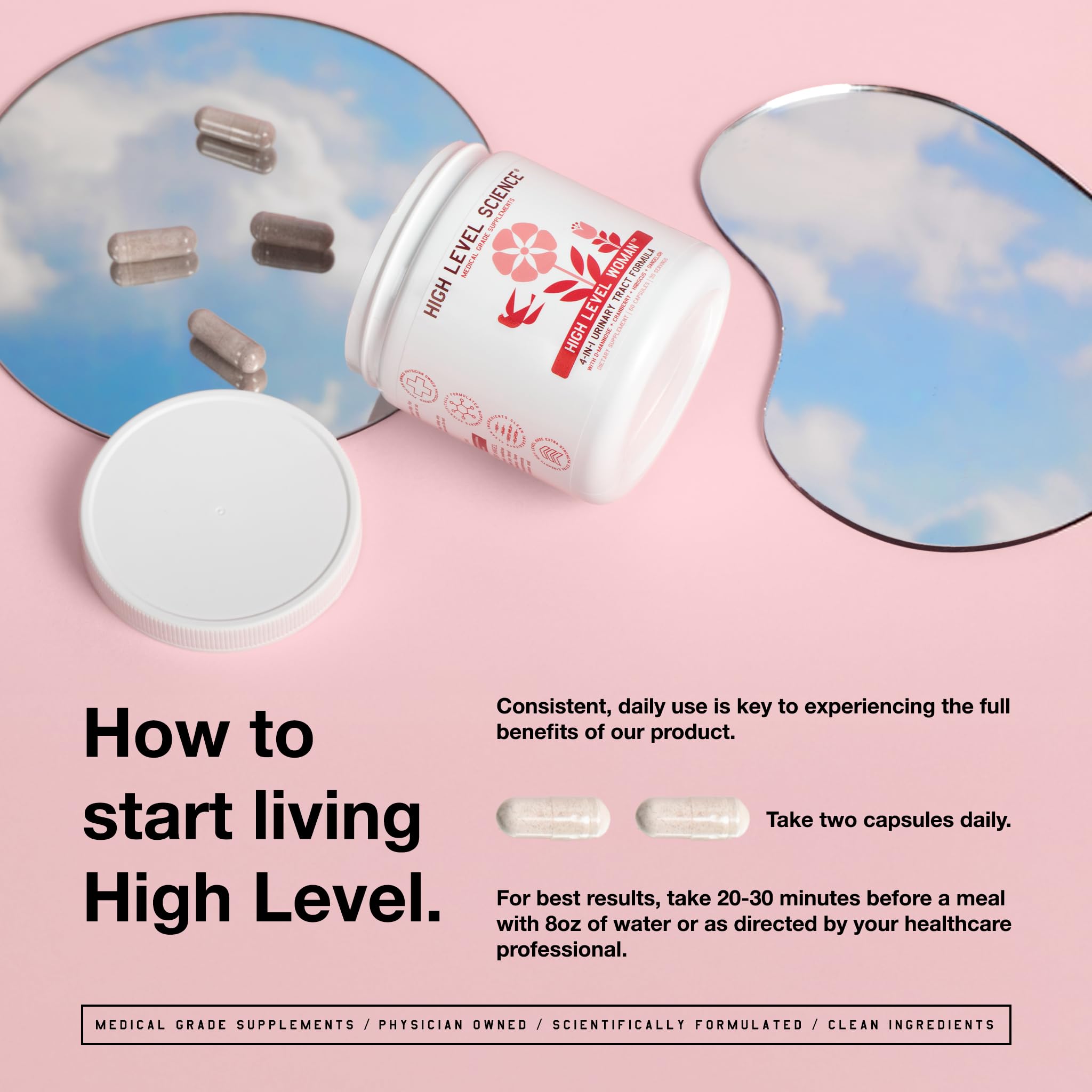 High Level D-Mannose cranberry extract blend for cleansing support