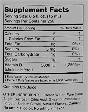 Front-of-fridge display of 1 gallon bottle for daily energy support