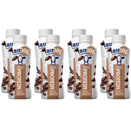 High Protein Nutrition Shakes Milk Chocolate bottle on-the-go image for convenient protein