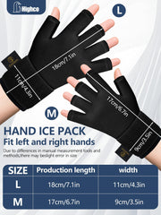 Highco Ice Gloves dual-therapy supports warm or cold relief