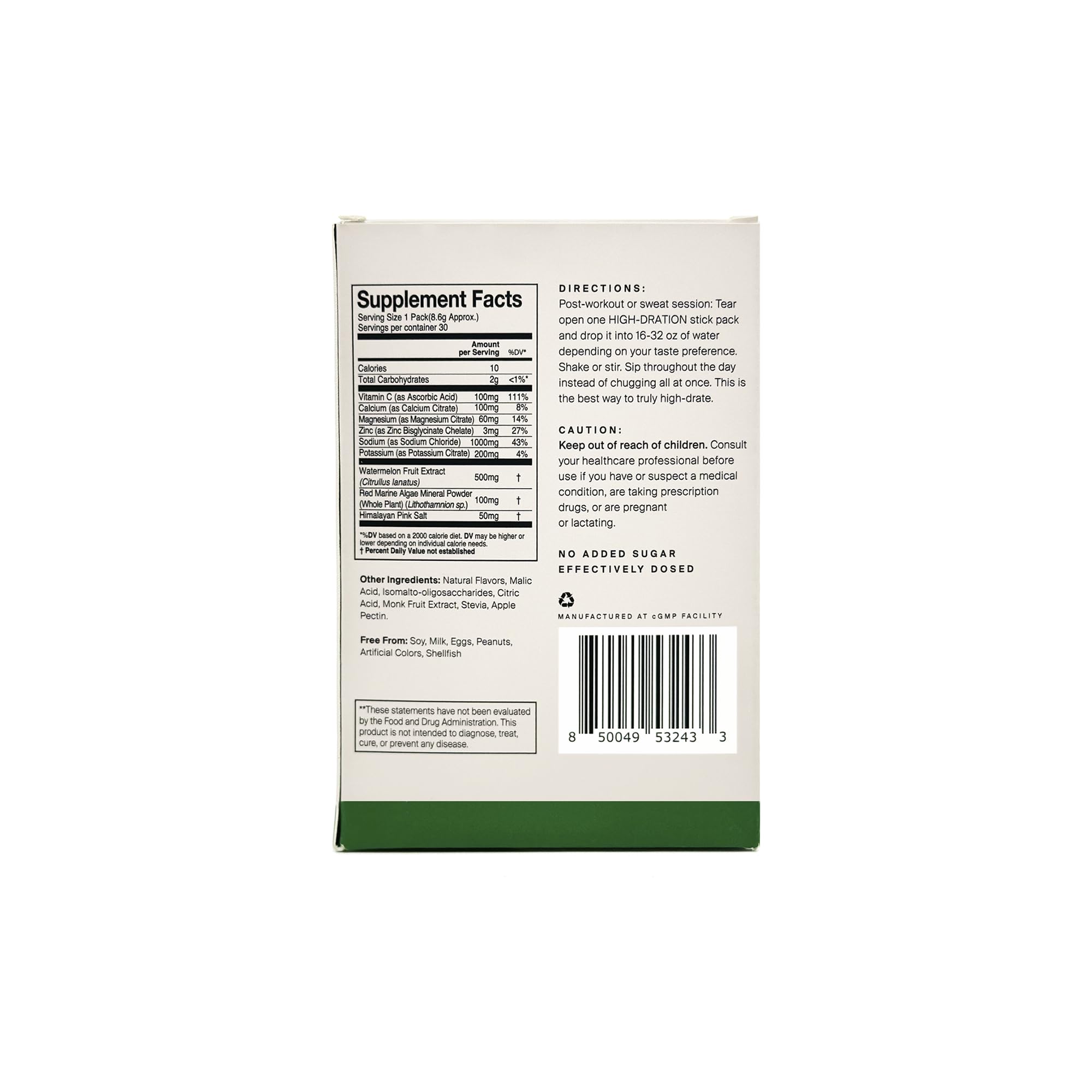 HigherDOSE HIGH-DRATION powder near a sauna setup signaling post-heat recovery