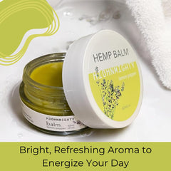 Lavender aroma suggests calming ambience during daily self-care.