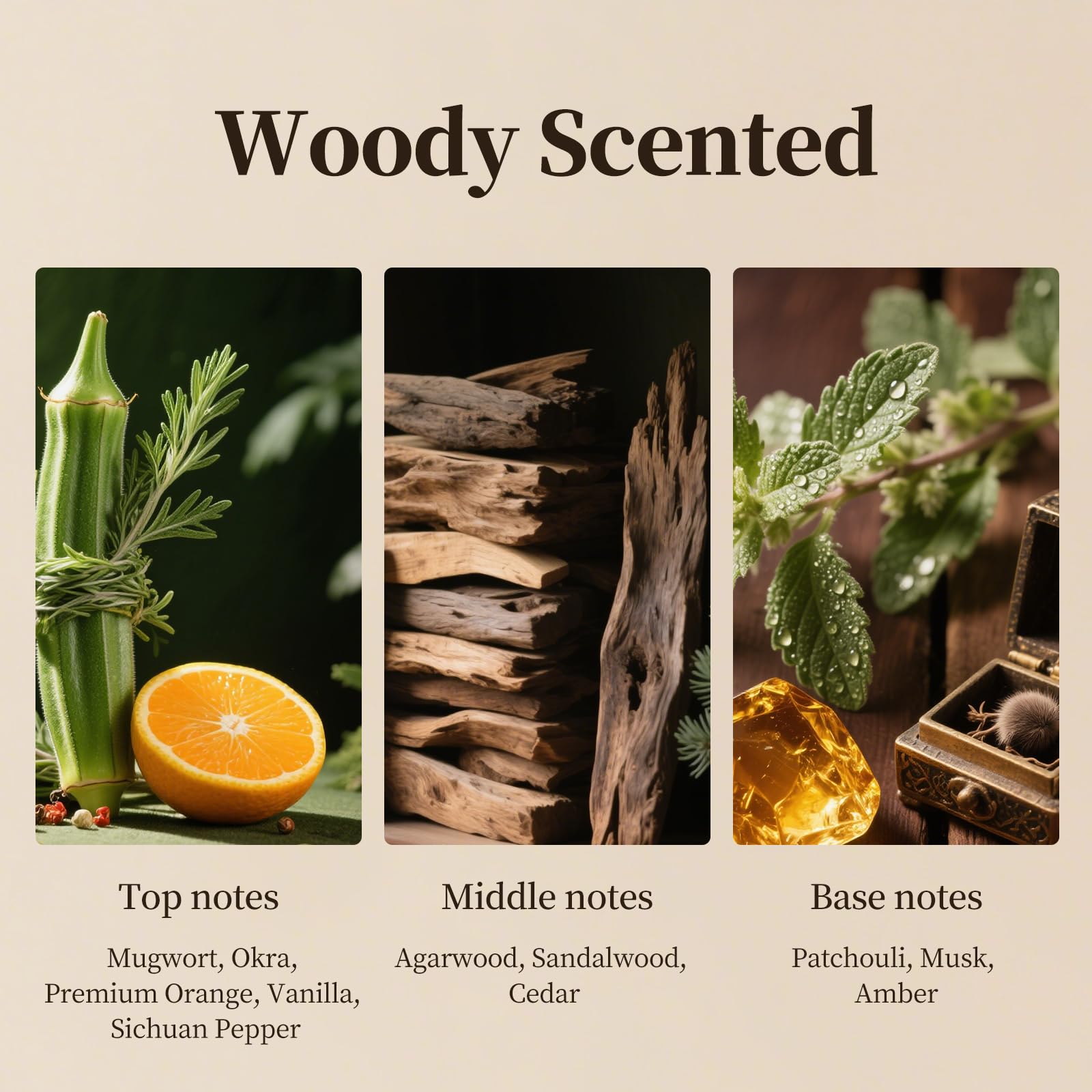 Hijoc Woody Scent long-lasting fragrance up to 150 hours in ultrasonic diffusers.