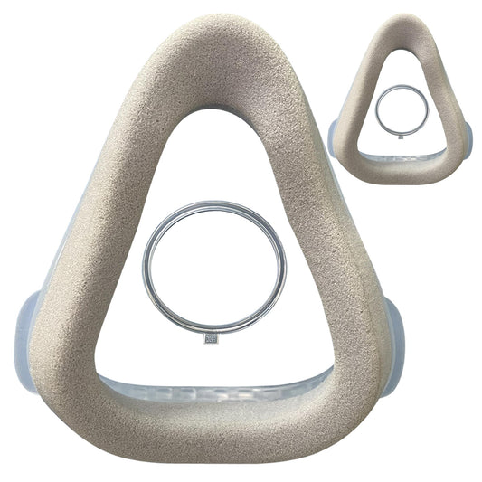 HILLDI Airtouch F20 cushion showing full-face seal for a secure fit.
