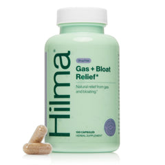 Hilma gas relief lemon balm capsules for post-meal comfort