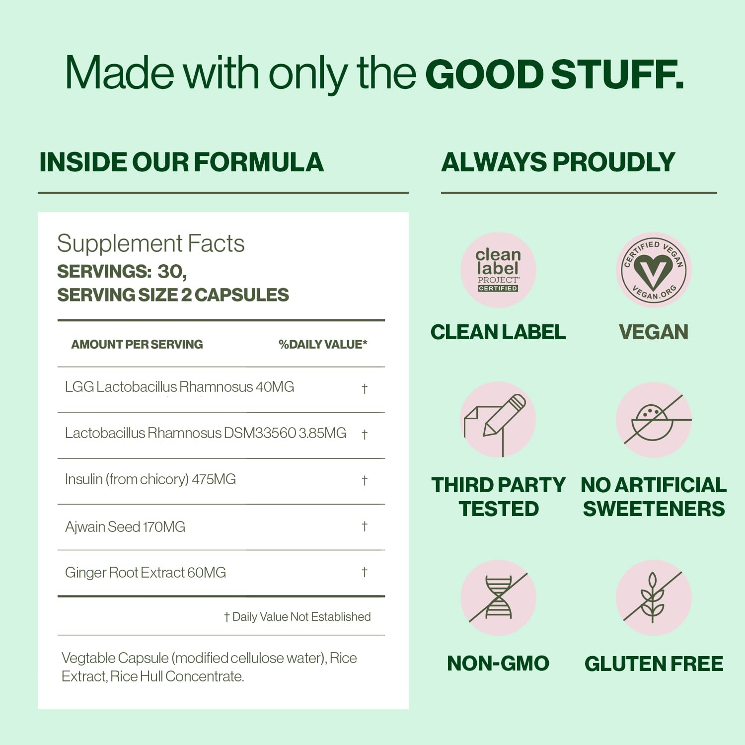 Hilma Pre and Probiotic packaging hints at gas and bloating relief potential