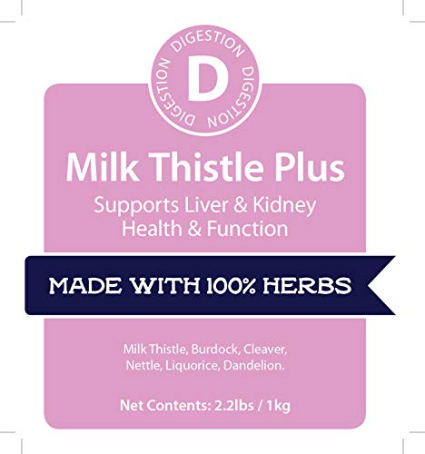 Milk Thistle Plus label detail from Hilton Herbs