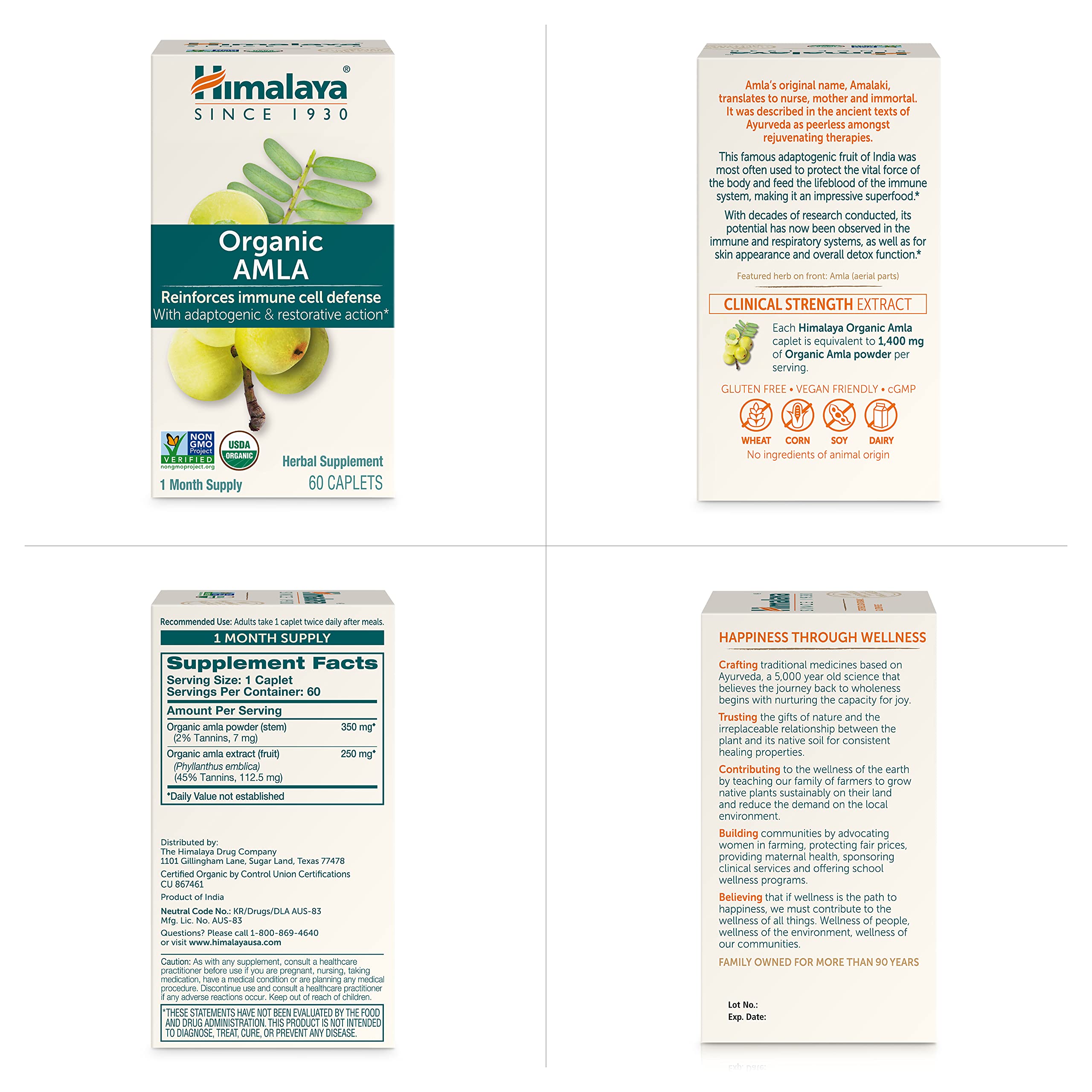 Himalaya Amla packaging box indicating two-month supply.