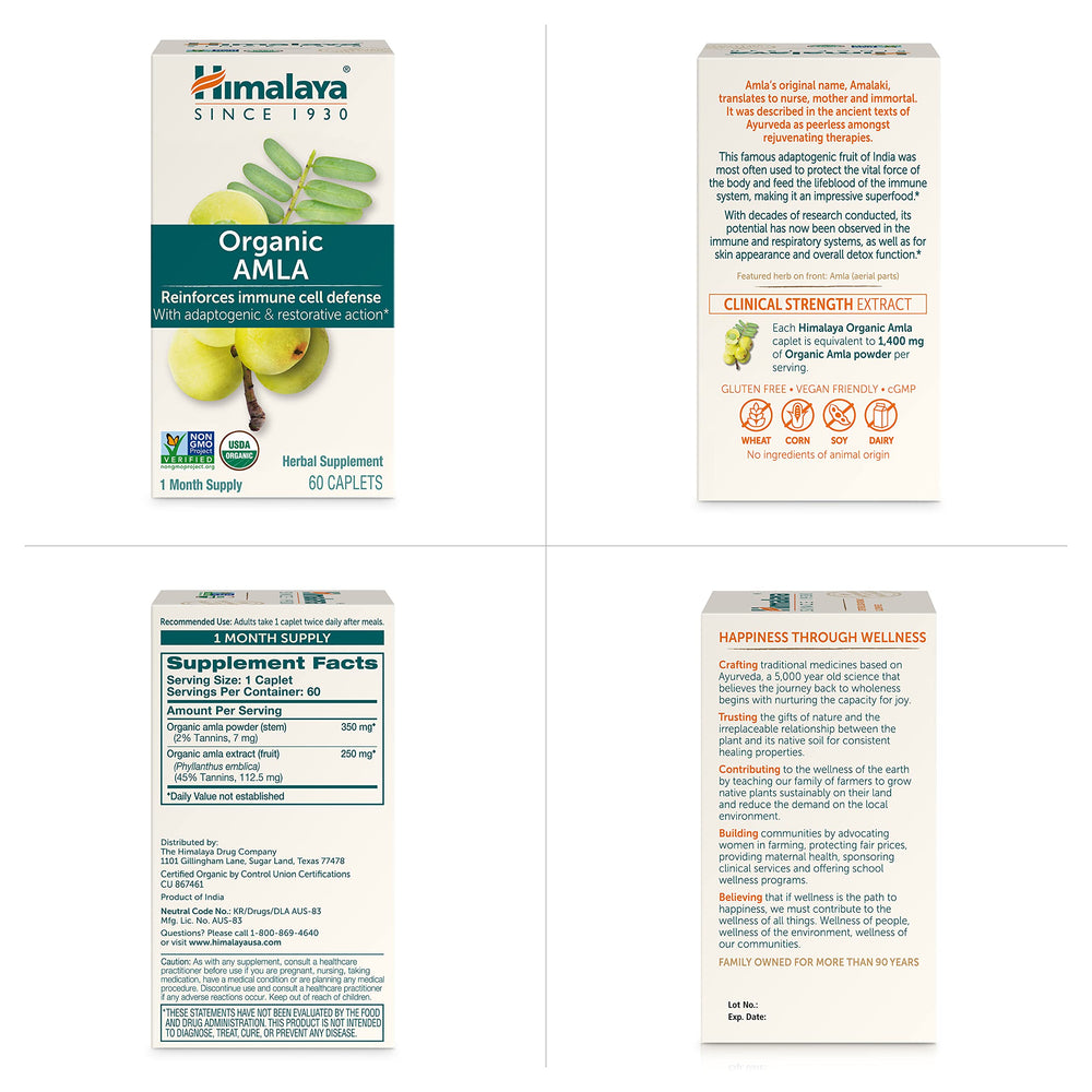 Himalaya Amla packaging box indicating two-month supply.