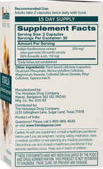 Himalaya Boswellia bottle closeup showing easy-to-swallow capsules