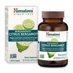 Himalaya Citrus Bergamot capsule close-up, highlighting full-spectrum Bergamonte extract for daily wellness.