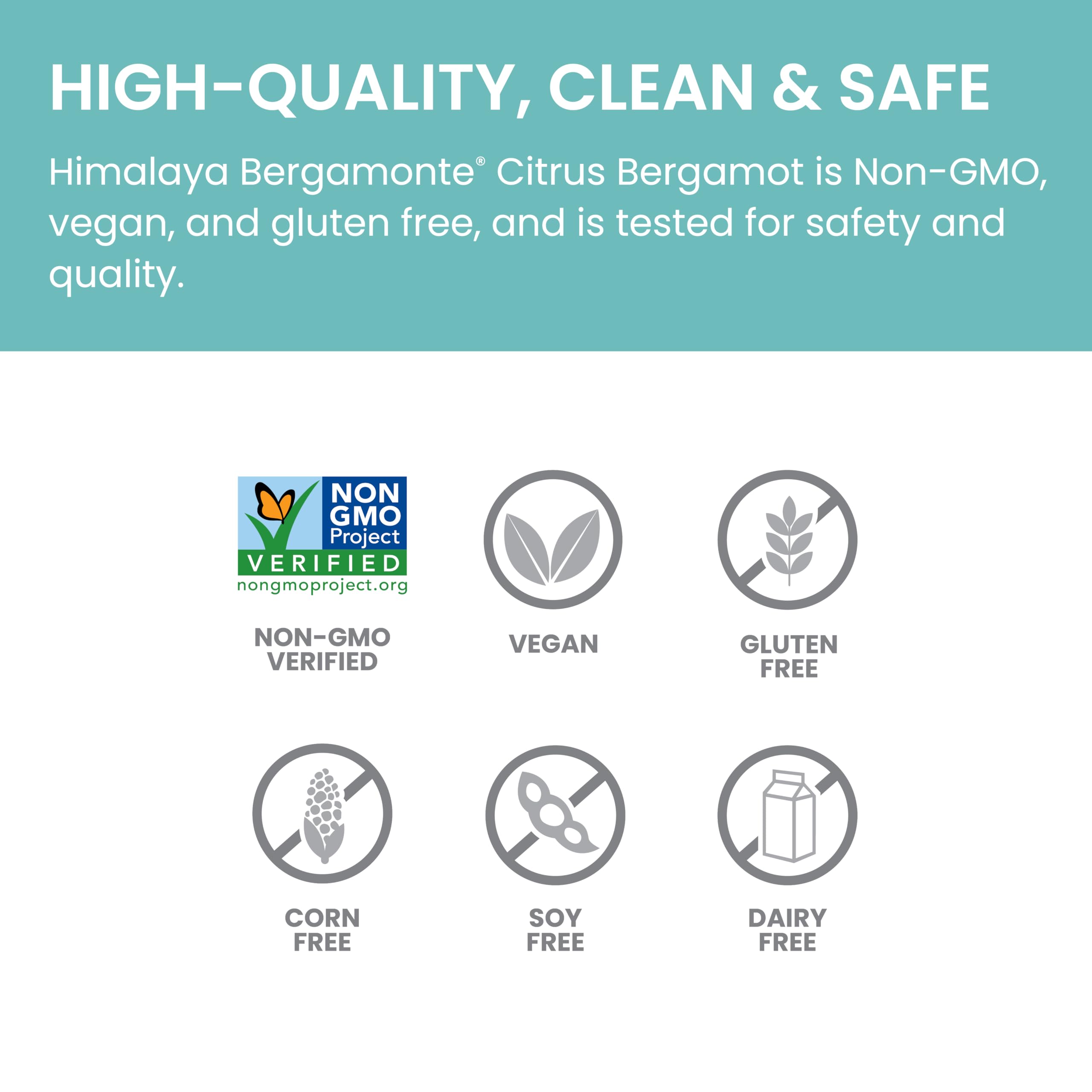 Himalaya Citrus Bergamot vegan gluten-free label, plant-based wellness.