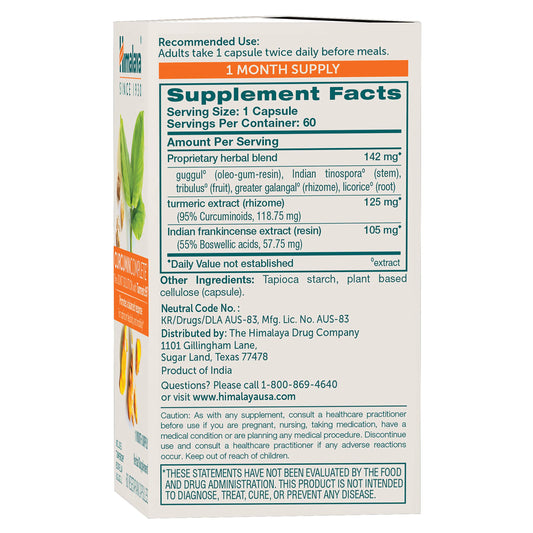 Himalaya Curcumin Complete capsules close-up with 95% curcuminoids