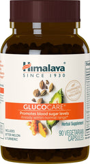 Himalaya GlucoCare bottle with capsules designed for daily blood sugar support