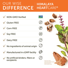 Himalaya HeartCare vegan formula capsule close-up under natural light for wellness