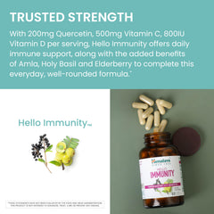 Himalaya Hello Immunity ingredients graphic featuring Sophora Japonica flavonoids