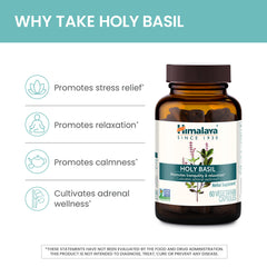 Himalaya Holy Basil daily-use scene shown with a glass of water.