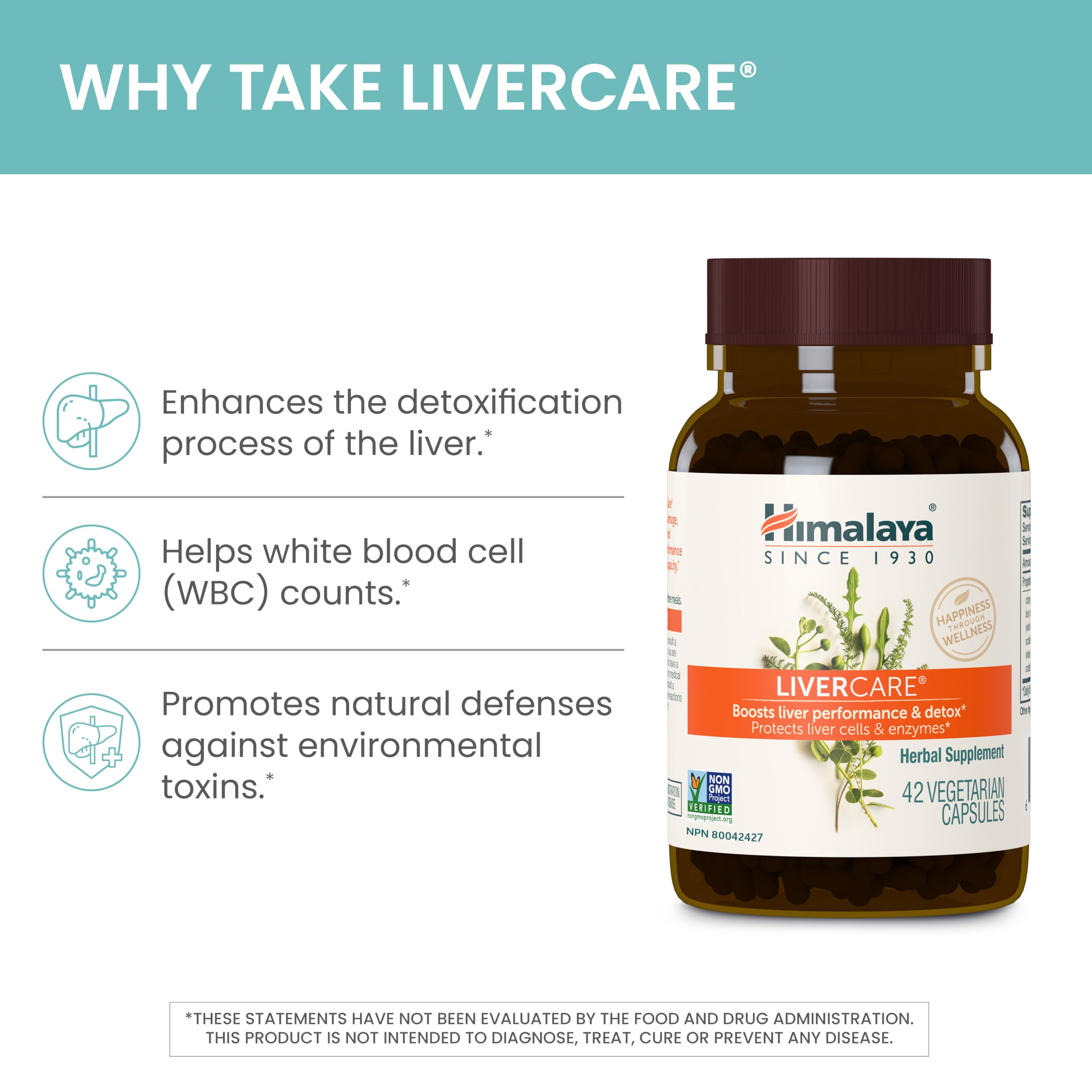 Himalaya LiverCare label close-up showing ingredients