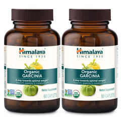Himalaya Garcinia Cambogia bottle front view with organic seal emphasizing appetite awareness