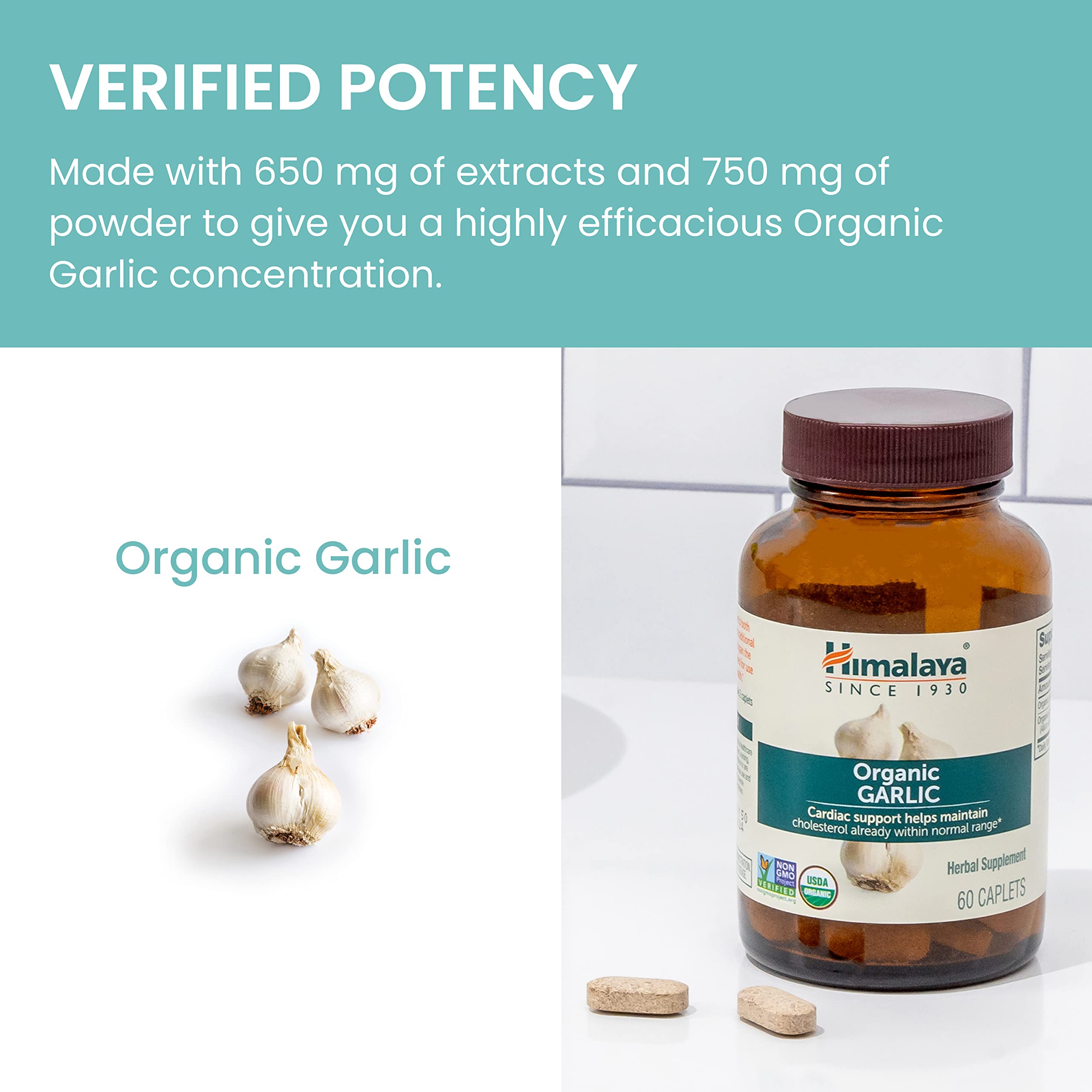 Himalaya Organic Garlic caplets used in daily routine for immune support convenience