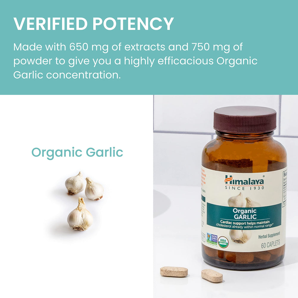 Himalaya Organic Garlic caplets used in daily routine for immune support convenience