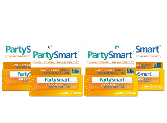 Himalaya PartySmart bottle cap close-up, convenient on-the-go capsule