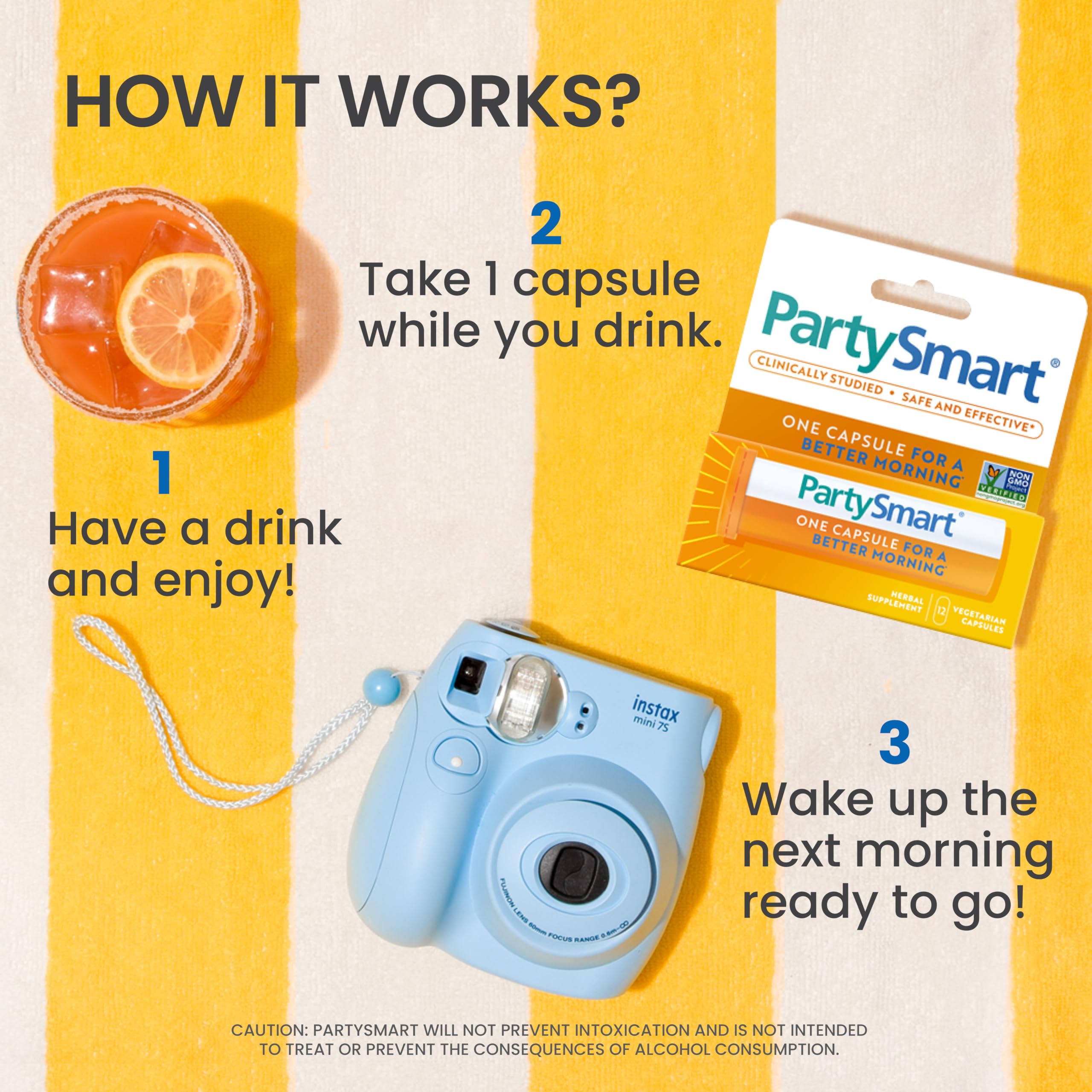 Himalaya PartySmart capsule close up showing capsule design and branding