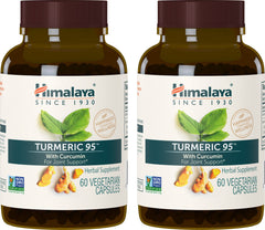 Himalaya Turmeric 95 bottle front showing joint-supporting turmeric blend.