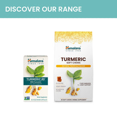 Himalaya Turmeric95 capsule pour illustrates easy daily intake.