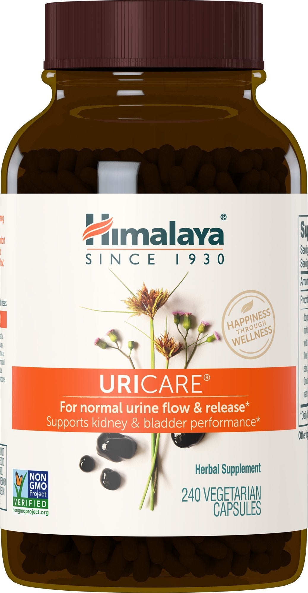 Himalaya UriCare bottle emphasizes kidney and bladder support for daily balance