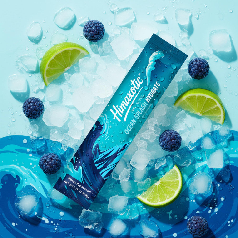 Single-serve Ocean Splash stick packet for quick mix in water.