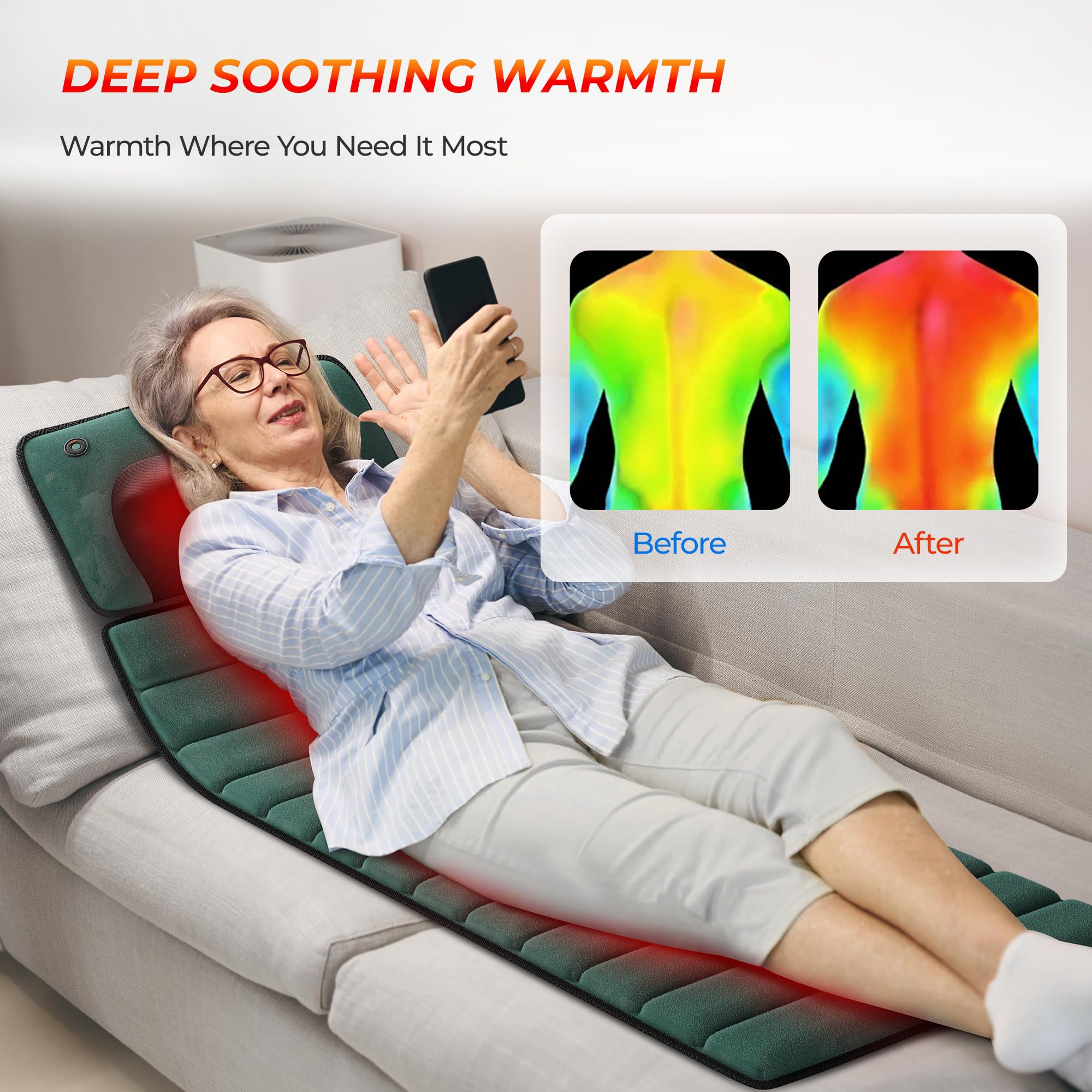 Himouta 3D shoulder and neck massage enhances comfort