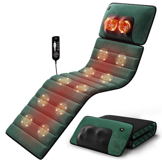 Himouta full body massage mat laid on a couch for home relaxation
