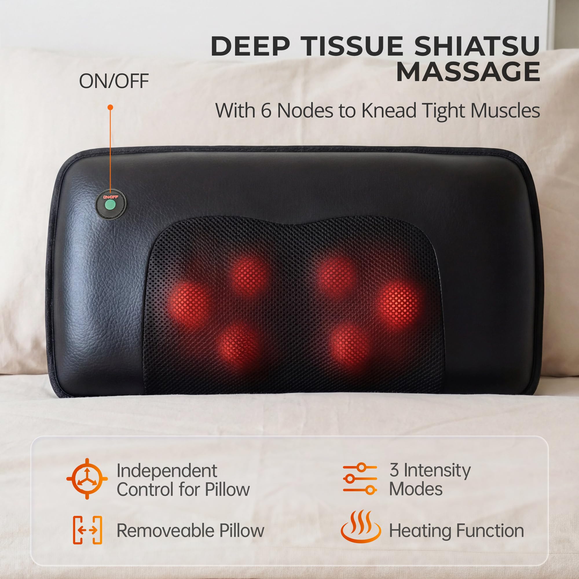 Himouta Shiatsu foldable massage mat fits chairs, couches, and beds.