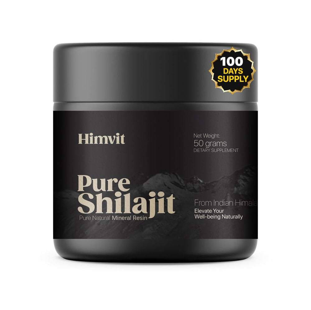 Himvit Shilajit resin bottle for daily energy support