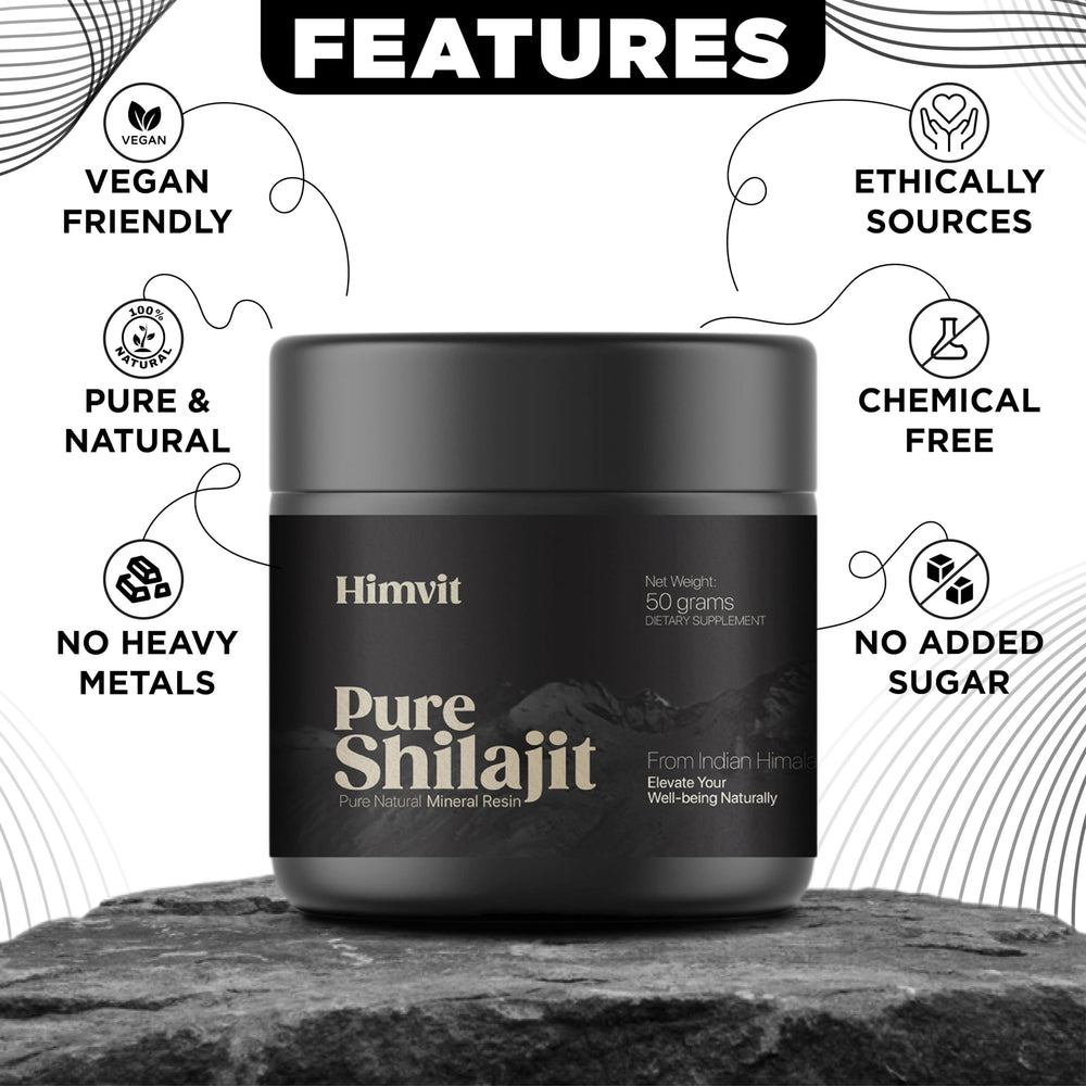 Himvit natural amber Shilajit resin texture