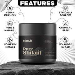 Himvit natural amber Shilajit resin texture