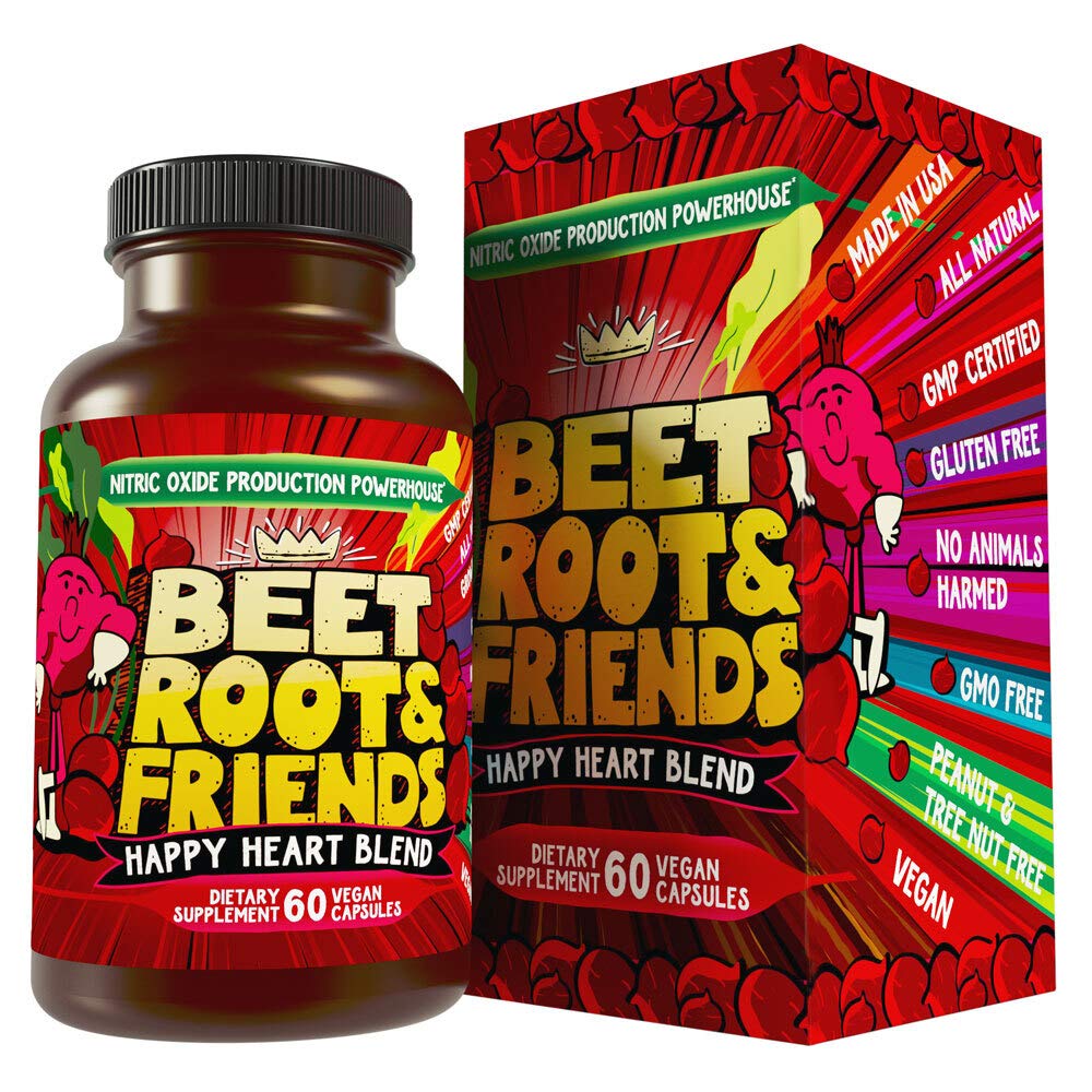 Hippie Farms Beet Root Capsules bottle showing potential support for circulation.