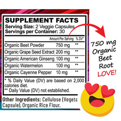 Hippie Farms Beet Root Capsules label displays doctor-formulated blend.