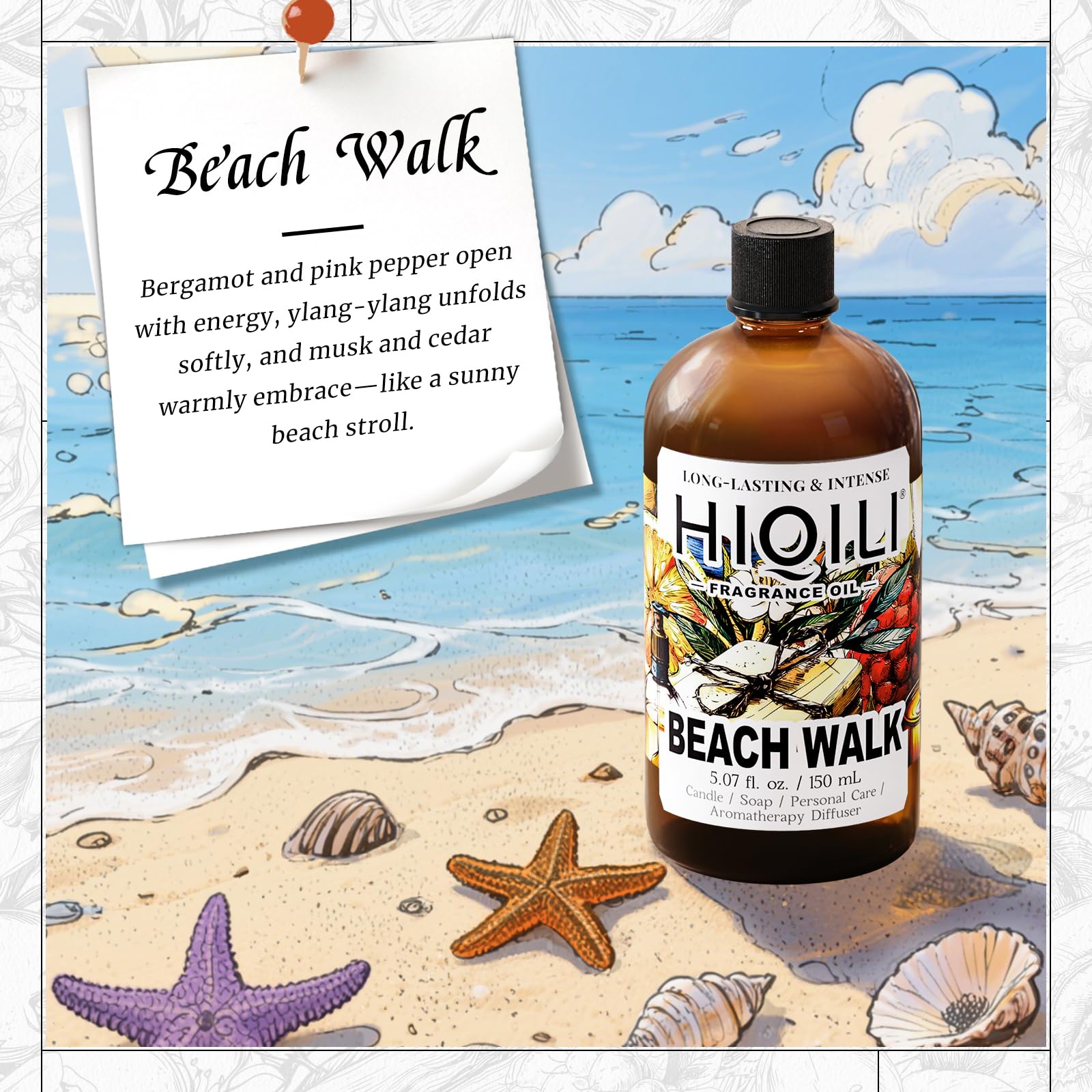 HIQILI Beach Walk diffuser in a cozy room creates a beachfront ambiance.