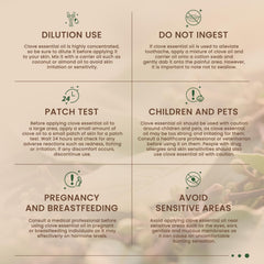 HIQILI clove oil includes COA and safety documentation.